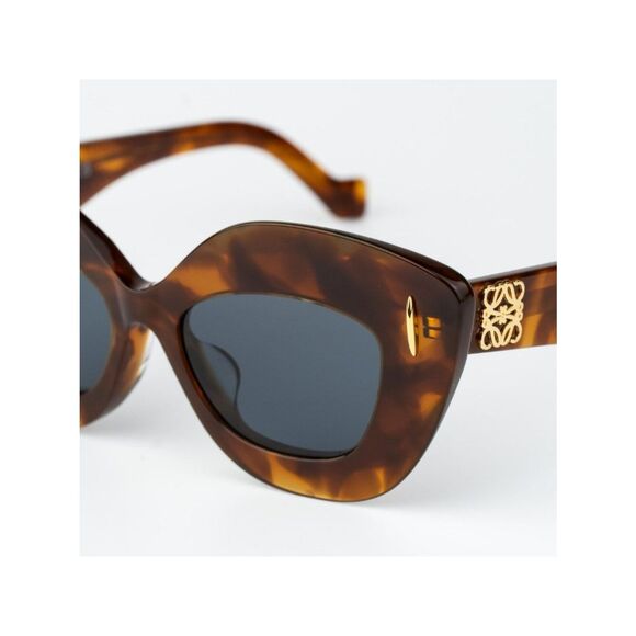 Loewe Women Sunglasses Havana Blue Cat Eye LW40127F ANAGRAM 53V NEW AUTHENTIC main image 9